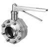 High-pressure butterfly valve Series: 4310 Stainless steel AISI 304L/AISI 304L/EPDM Handle PN40 Butt weld NEN EN10357 serie A 104mmx2mm DN100
